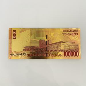 Billetes de Rupiah Indonesio con Lámina de Oro, Moneda Ficticia de Indonesia, Regalos Conmemorativos, Colección, para Fiestas y Películas, Venta al Por Mayor - Product Image 6