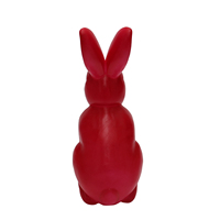 Oster-Themen-Kollektion Deko Künstlicher Roter Hase Dekorationsprodukt für Tisch Feiertagslieferant Großhandel