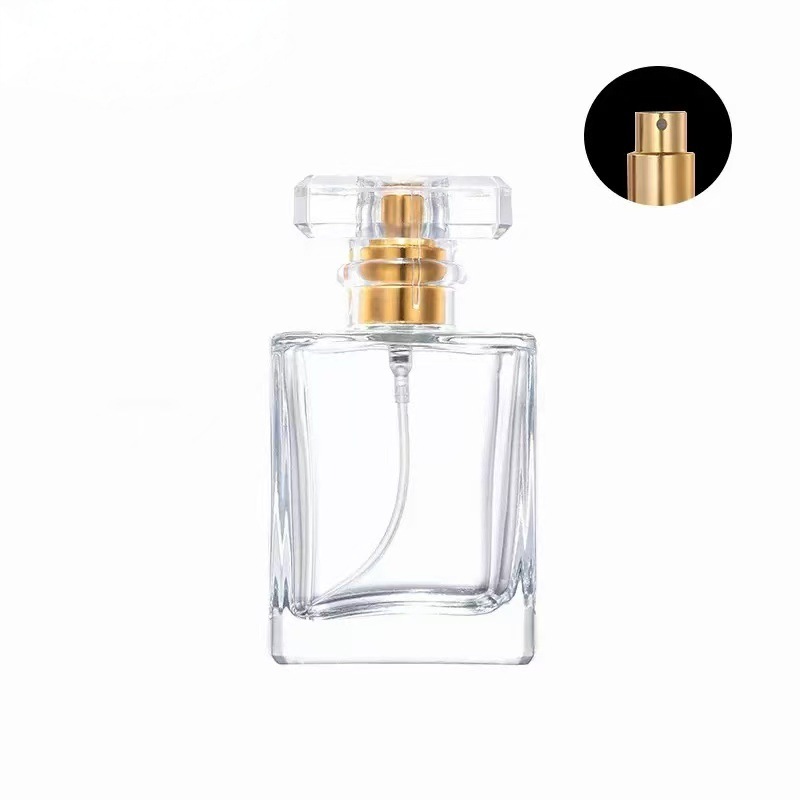 Cabezal rociador transparente dorado de 50 ml