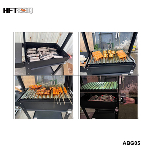 Parrilla de Acero de Lujo para Asados <span class=keywords><strong>con</strong></span> Ladrillos Refractarios, Control Táctil, Encendido Automático, Altura Ajustable - Para 5+ Personas - Product Image 4