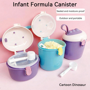 Distributeur <span class=keywords><strong>de</strong></span> <span class=keywords><strong>lait</strong></span> en poudre portable, conteneur <span class=keywords><strong>de</strong></span> préparation pour bébé à 3 couches sans BPA avec couvercle hermétique, design pratique pour les voyages, pour l'alimentation des nourrissons - Product Image 3
