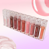 Gloss à lèvres personnalisé avec logo, marque privée, longue tenue jusqu'à 12 heures, anti-transfert, imperméable, rouge à lèvres