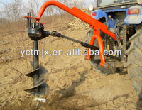 Matériel agricole : Tarière à sol montée sur tracteur pour piquets de clôture, haute productivité