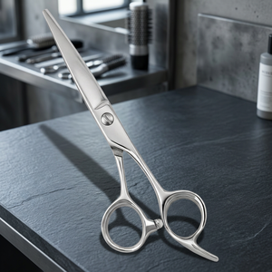 Ciseaux de coiffure professionnels en acier inoxydable de 6 pouces avec manche moyen pour la coupe et l'élagage des cheveux – Vente en gros - Product Image 2