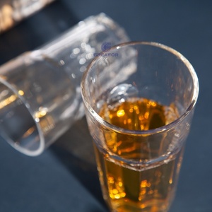 Verres <span class=keywords><strong>à</strong></span> bière octogonaux en <span class=keywords><strong>verre</strong></span> trempé transparent moderne, capacité 150 ml, vente en gros, directement de l'usine OEM - Product Image 3