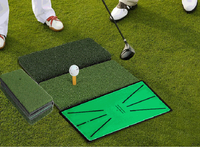 Tapis de frappe de golf portable avec logo personnalisé, service OEM, tapis de frappe de golf avec entraîneur de trajectoire de swing