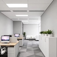 Plafonnier LED intelligent JINK Halo Tile, luminosité réglable, blanc architectural 4100K neutre