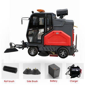 รถกวาดถนนแบบหนักพร้อมระบบดูดฝุ่นและห้องโดยสารแบบปิดเต็มรูปแบบสำหรับทำความสะอาดพื้น - Product Image 2
