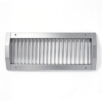 Grille à lamelles réglable à montage latéral sans boîtier de plénum pour une installation rapide et facile sur conduits spirales ronds