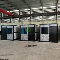 Maison conteneur pliable directement de l'usine, structure préfabriquée légère pour des projets d'installation rapide sur site