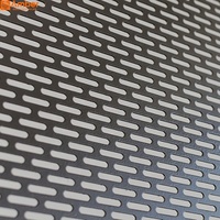 Panneau en métal perforé architectural, plaque décorative en aluminium et acier inoxydable sur mesure pour revêtement mural extérieur