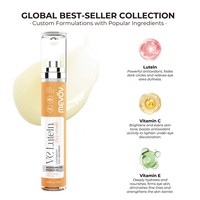 Sérum pour les yeux à la lutéine OEM ODM, anti-rides, avec vitamines C et E, pour les cernes, les poches, les ridules, raffermissant, soin quotidien des yeux