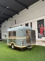 Camion de restauration mobile, remorque pour hot-dogs, bonbons, desserts, pâtisserie, gaufres, crêpes, camion de restauration de rue en plein air, cuisine complète en acier inoxydable