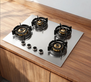RVS 4-pits gasfornuis voor op tafel met elektronische ontsteking, energie-efficiëntieklasse A+, geschikt voor hotels en huishoudelijk gebruik - Product Image 2