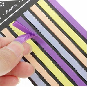 Vibrant Colored Long Index Tabs Sticky Notes Self-Adhesive <b>Book</b> Reading Memo Recording Essential School Office Supplies for - Product Image 3