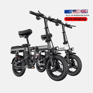 Mini vélo électrique pliable de 14 pouces, vélo de ville électrique de 48V et 250W, vélo électrique pliant, livraison Offre Spéciale gratuite, UE, Royaume-Uni et États-Unis - Product Image 1