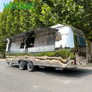 WECARE Carritos De Comida Movil Drink Concession Trailer Wood Fire Pizza Food Truck Pastry Snack Bar Food Trailer Fully Equipped