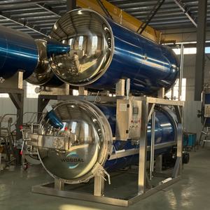 Nuovo Sterilizzatore <span class=keywords><strong>Autoclave</strong></span> Orizzontale Automatico su Larga Scala con PLC e Bagno di Vapore per Alimenti Wogoal - Product Image 1
