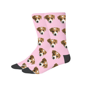 Chaussettes unisexe en coton coloré, pour hommes et femmes, nouveauté, à faire soi-même, <span class=keywords><strong>avec</strong></span> impression humoristique de votre visage, <span class=keywords><strong>chien</strong></span> et chat, pour cadeau - Product Image 6