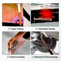 Outil d'induction de réparation de bosses de carrosserie de voiture en métal à haute efficacité, machine de chauffage magnétique portable de 3,5 kW