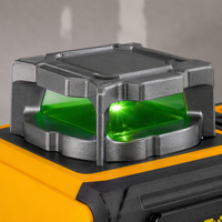 Niveau laser vert auto-nivelant de qualité industrielle, 16 points, 360°, outil de construction, batterie au lithium DIY