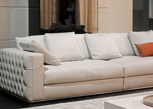 Gran oferta de fábrica, sofá de lujo, tela de microfibra, <span class=keywords><strong>muebles</strong></span> de Sala, sofá Seccional de cuero genuino Chesterfield con botones copetudos - Product Image 3