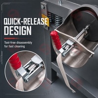 Mesin Poles Getar Rotary DZJX untuk Finishing Presisi Velg Aluminium Alloy