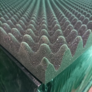 Panel Acústico de Espuma de PU Corrugada, Forma de Ola, Ignífugo, Insonorizante, Reducción de Ruido NRC 0.9, Diseño Moderno para Sala de Estar y Dormitorio - Product Image 2