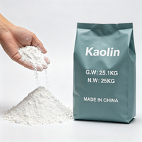 Argile kaolinique de qualité réfractaire, poudre blanche calcinée, lavée à l'eau, 325-1250 mesh, 42,8% Al2O3