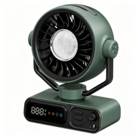 Nuevo Ventilador Portátil de 20000mAh para Camping y Escritorio, Recargable, con Control Remoto, Sin Aspas, 43 Horas de Funcionamiento, Banco de Energía, Luz Nocturna