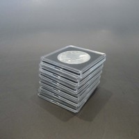 45.6*45.6mm Carré Acrylique Coin Capsules Quadrum Coin Vitrine 14- 45mm Diamètre Coin Capsules Collection