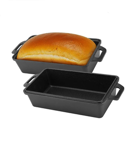Pflanzliches Öl Vorbehandelte Umweltfreundliche Mehrschichtige Beschichtung Rechteckige Gusseisen-Brotbackform Gusseisen-<span class=keywords><strong>Kastenform</strong></span> - Product Image 3