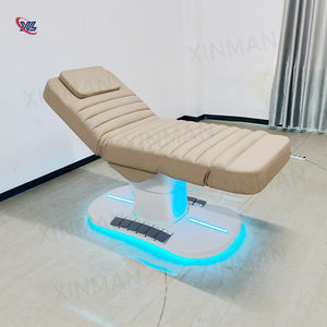 La mesa de masaje de Color marrón más vendida, cama estética para salón, Spa, tiendas de belleza, cama facial de masaje eléctrica con Control de pie - Product Image 4