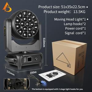 AICPOSE 19x40W Bee Eye LED Zoom Moving Head Light para Escenario, Discoteca, Fiesta, Luces Móviles RGBW - Product Image 5