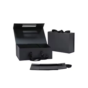 Các tông Quà Tặng hộp giấy từ bao bì lớn gấp hộp giấy tùy chỉnh cho quần áo với ruy băng - Product Image 5