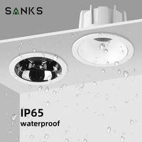 Personnalisation 3CCT Gradation Noir Aluminium IP65 Étanche 7W 9W 12W 18W 24W 30W 40W 50W Projecteur LED pour la maison et l'hôtel