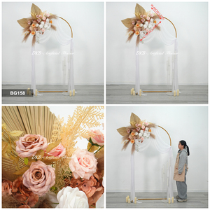 ฉากหลังดอกไม้ประดิษฐ์จากผ้าไหมรักษ์โลก ขายส่ง จัดส่งรวดเร็ว จากโรงงานโดยตรง จำนวนมาก เหมาะสำหรับงานแต่งงาน - Product Image 3