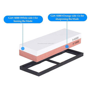 Knife Sharpening Stone 2 Side Grit <span class=keywords><strong>1000</strong></span>/<span class=keywords><strong>4000</strong></span> Best Whetstone Sharpener - Product Image 4
