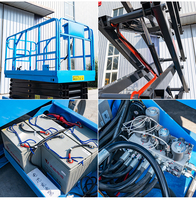 Plateforme élévatrice automotrice, plateformes élévatrices électriques à ciseaux, table élévatrice, plateforme de travail en hauteur, acier inoxydable