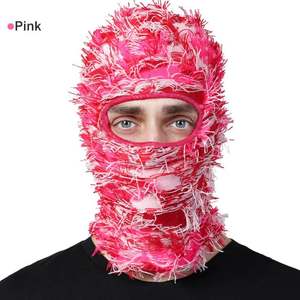 Distressed Character Balaclava <b>Ski</b> <b>Mask</b> Custom Camo Acrylic Knitted <b>Face</b> <b>Mask</b> for Unisex Sports & Party Headwear - Product Image 2