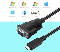 Cable Convertidor TTL RS232 a USB Tipo-C DB9 de Longitud Personalizada con Blindaje Trenzado para Cámara y Computadora