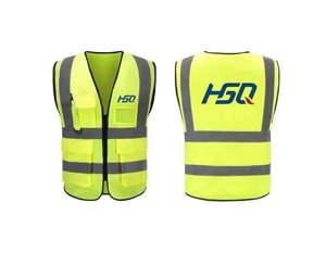 Gilet di sicurezza di alta qualità canottiera riflettore costruzione senza maniche gilet di sicurezza da uomo gilet di sicurezza riflettente - Product Image 2