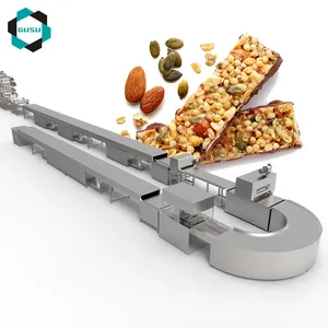 GUSU Full Automatic Cereal Bar Making Machine energy bar Production Line
