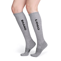 Chaussettes de sport décontractées à haute élasticité, chaussettes de compression à hauteur du genou, design personnalisé pour hommes, chaussettes respirantes en fibre de bambou tricotée, chaussettes longues pour mollet