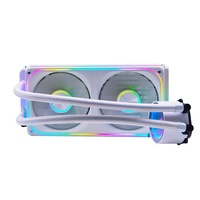 Refroidisseur d'eau pour CPU Manmu, prix usine, 240 mm, AIO, refroidissement liquide, roulement fluide en plastique, ventilateur RGB 4 broches PWM pour boîtier PC