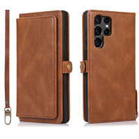 Étui pour téléphone Samsung Galaxy S26 Ultra avec recharge sans fil, porte-cartes, support, portefeuille, couverture magnétique à rabat en similicuir, compatible S25 Plus S24
