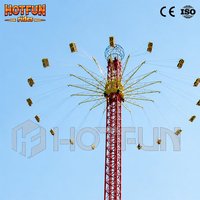 Équipement d'amusement extérieur de grande taille certifié CE, Tour de chute libre Sky Flyer pour parcs commerciaux