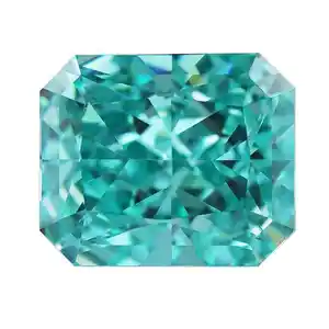 YZ Fine Jewelry Crushed Ice Cutting Octagon Paraiba Fancy Red Loose CZ Stone Synthetic Cubic Zirconia