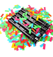Accessoires de feux d'artifice manuels Happy Hand-twist, Canon à confettis électrique coloré personnalisé, Lance-confettis électronique de 80 cm pour fêtes