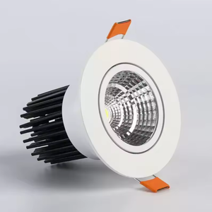 Carcasa de aluminio 7W 15W 20W 30W COB led downlight ajustable antideslumbrante trimless led downlight para Proyecto de hotel - Product Image 3